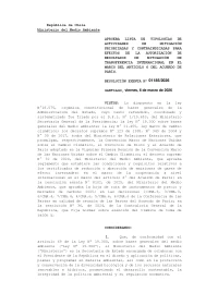Lista de tipologías de actividades priorizadas y contraindicadas