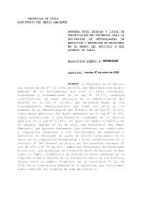 Criterios para la validación de metodologías Art 6