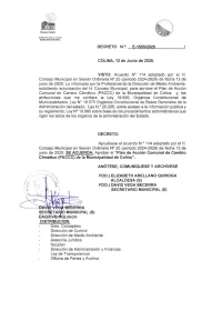 Colina - Plan Comunal de Cambio Climático