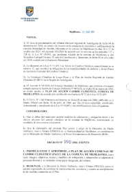Mejillones Plan de Acción Comunal de Cambio Climático