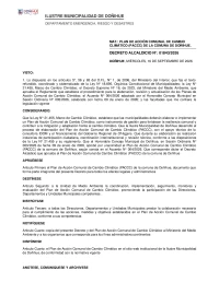 Doñihue - Decreto Alcaldicio Plan de Acción Comunal de Cambio Climático